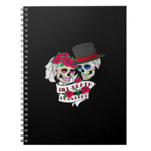 Till Death Do Us Part Skull Notebook