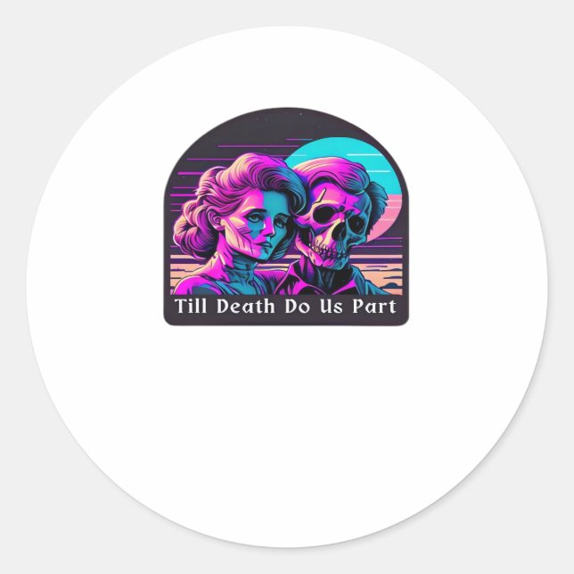 Till Death Do Us Part – Sloth and Soulmate Classic Round Sticker (Front)