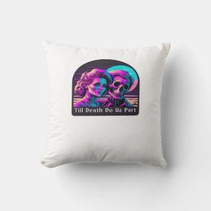 Till Death Do Us Part Sloth and Soulmate Theme Throw Pillow