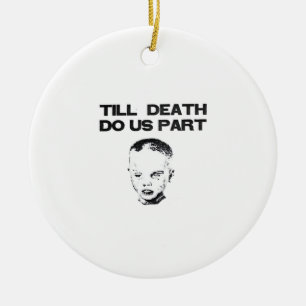 Till Death Do Us Part Sloth Classic Design Ceramic Ornament