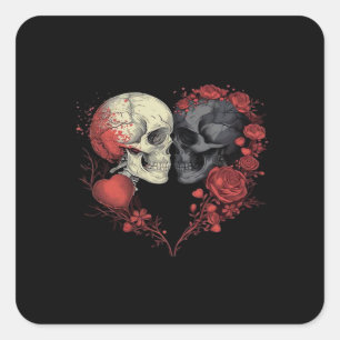 Till Death Do Us Part – Spooky Love Story Square Sticker