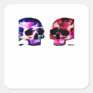 Till Death Do Us Part Together Romantic Theme Square Sticker