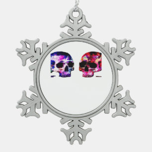 Till Death Do Us Part Together Snowflake Pewter Christmas Ornament