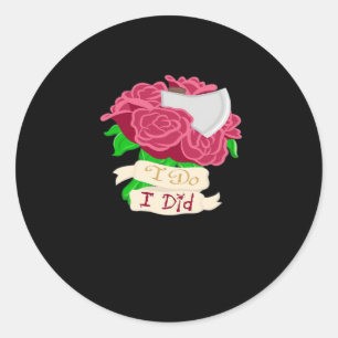 Till Death Do Us Part – Until the End Quote Classic Round Sticker