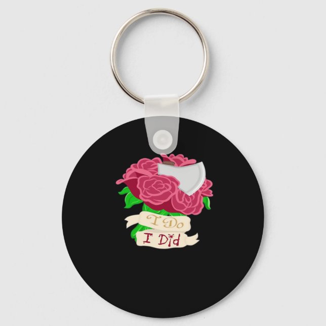 Till Death Do Us Part – Until the End Quote Keychain (Front)