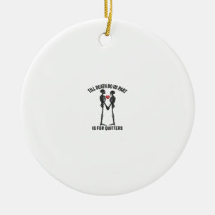 Till Death Do Us Part Valentine Minimal Aesthetic Ceramic Ornament