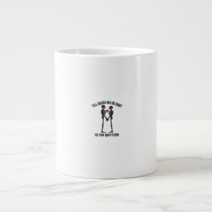 Till Death Do Us Part Valentine Minimal Aesthetic Large Coffee Mug