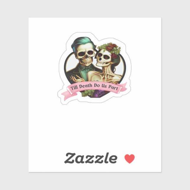Till Death Do Us Part Valentine Skeleton Classic  (Sheet)