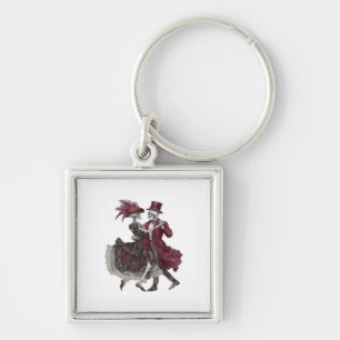 Till Death Do Us Part – Victorian Skeleton Couple  Keychain