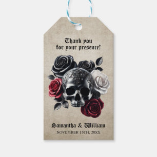 Till Death Do Us Part Vintage Halloween Wedding Gift Tags