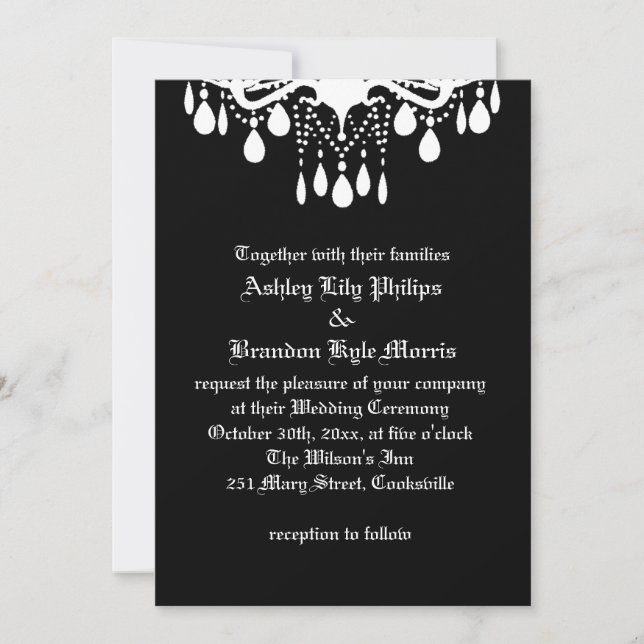 Till Death Do Us Part Wedding Invitation (Front)