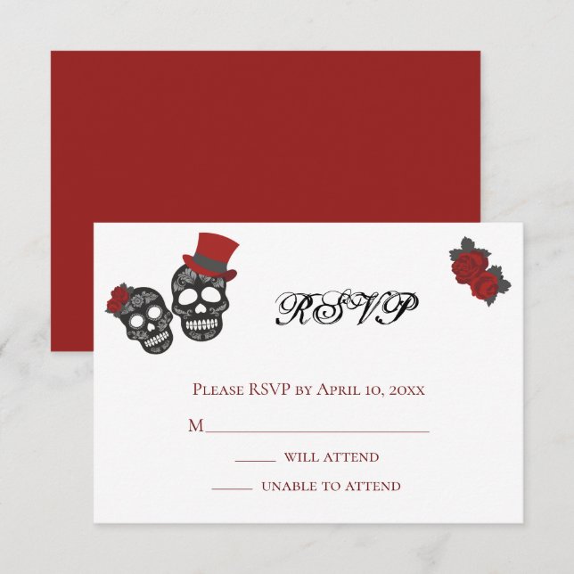 Till Death Do Us Part | Wedding RSVP Card (Front/Back)