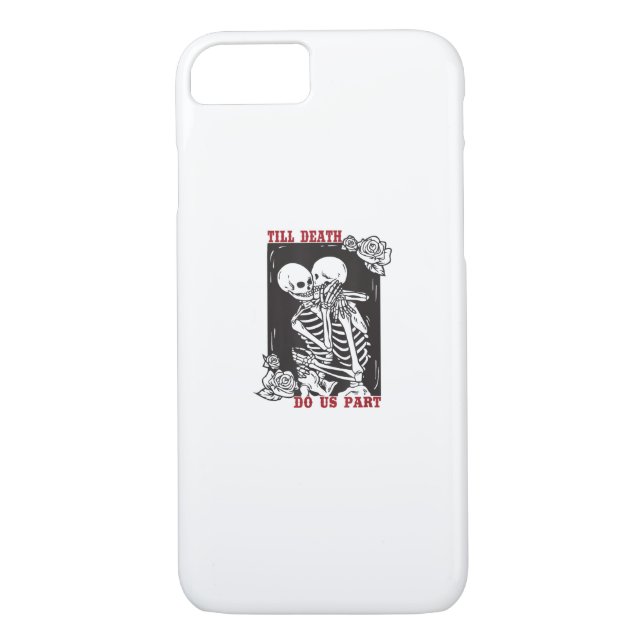 Till Death Do Us Part Wedding Skeleton Couple Vale Case-Mate iPhone Case (Back)