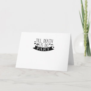 Till Death Do Us Part Wedding Vows Classic Card