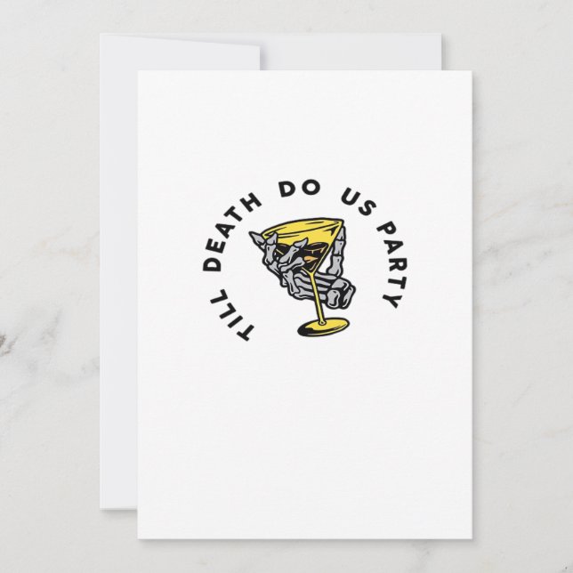 Till Death Do Us Part-Y Classic Funny Holiday Card (Front)