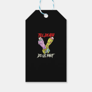 Till Death Do Us Part Zombie Hands Death Pastel Go Gift Tags