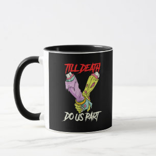 Till Death Do Us Part Zombie Hands Death Pastel Go Mug