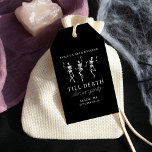 Till Death Do Us Party Bachelorette Weekend Gift Tags<br><div class="desc">This simple but super chic invitation design features dancing skeletons and a spooky theme.</div>