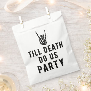 Till Death Do Us Party Bridal Shower Favour Bag