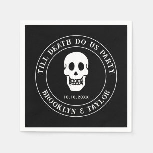 Till Death Do Us Party Bride Or Die Bridal Shower Napkin