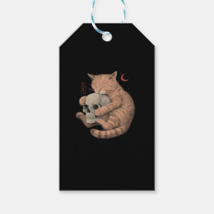 Till Death Do Us Party Cat Skull Classic Gift Tags