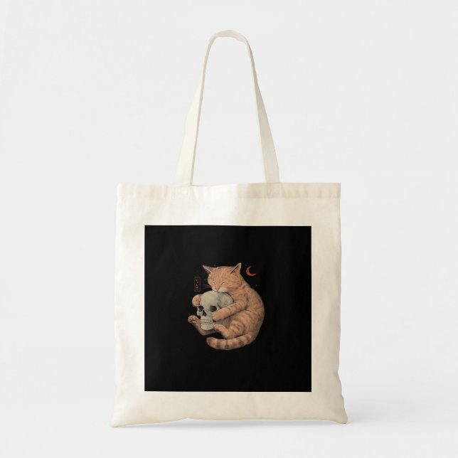 Till Death Do Us Party Cat Skull Classic Tote Bag (Front)