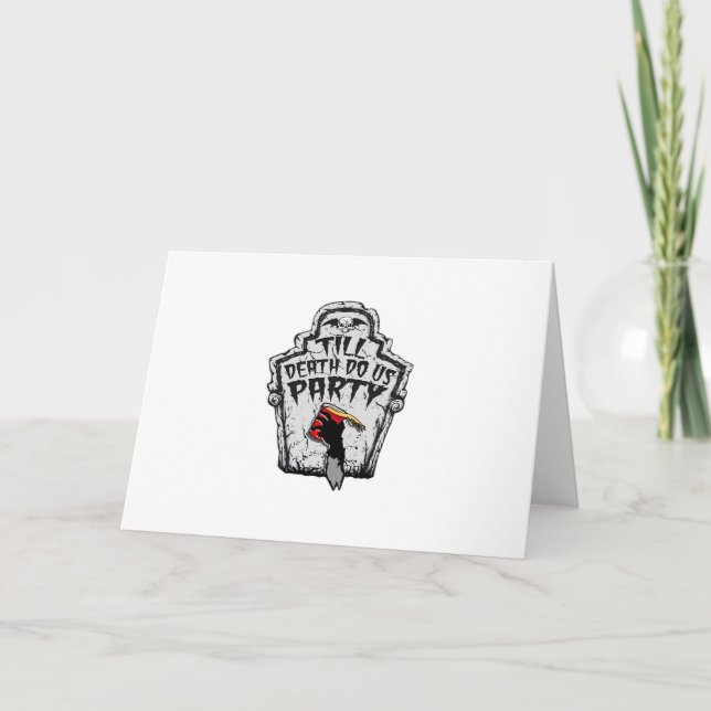Till Death Do Us Party Classic For Halloween Card (Front)