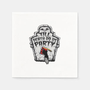 Till Death Do Us Party Classic For Halloween Napkin