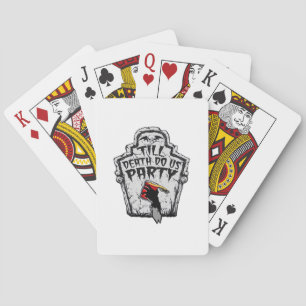 Till Death Do Us Party Classic For Halloween Playing Cards