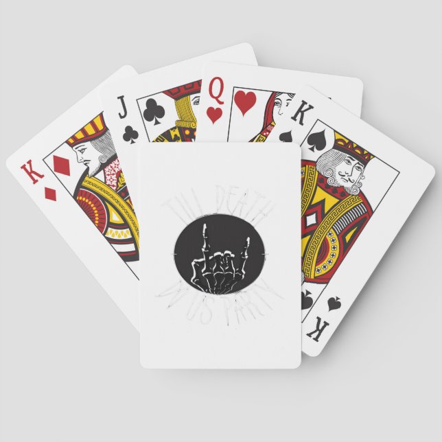 Till Death Do Us Party Classic Playing Cards (Back)