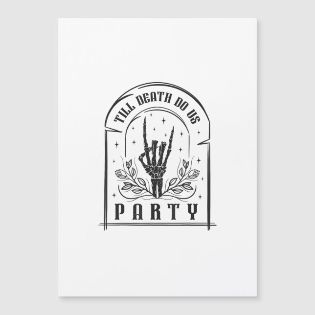Till Death Do Us Party Gifts Retro Bachelorette Ha (Front)