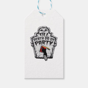 Till Death Do Us Party Halloween Classic Style Gift Tags
