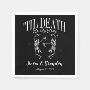 Till Death Do Us Party Personalized Wedding Napkin