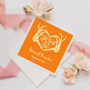 Till Death Do Us Party Personalized Wedding Napkin
