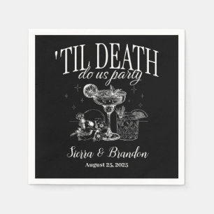 Till Death Do Us Party Personalized Wedding Napkin
