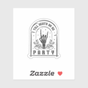 Till Death Do Us Party Retro Bachelorette Design