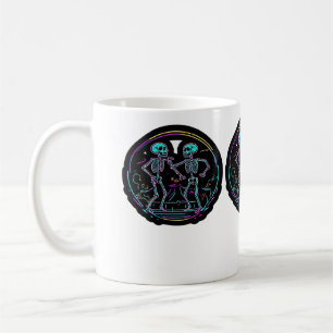 Till Death Do Us Party Skeleton Dance Classic Look Coffee Mug