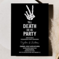 Till Death Do Us Party Skeleton Engagement Party