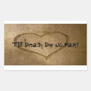 Till Death Do Us Pièce Stickers Police de la sculp