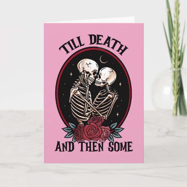 'Till Death Greeting Card (Blank) (Front)