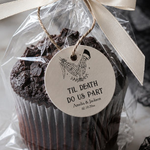 Till Death Halloween Wedding  Favour Tags