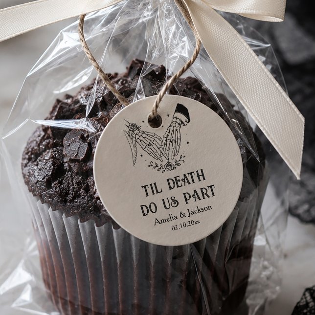 Till Death Halloween Wedding  Favour Tags (Creator Uploaded)