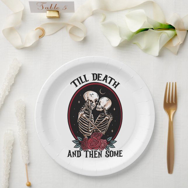 'Till Death Paper Plates (Wedding)