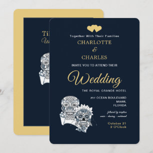 Till Death Us Do Part Sugar Skulls Wedding Invitation