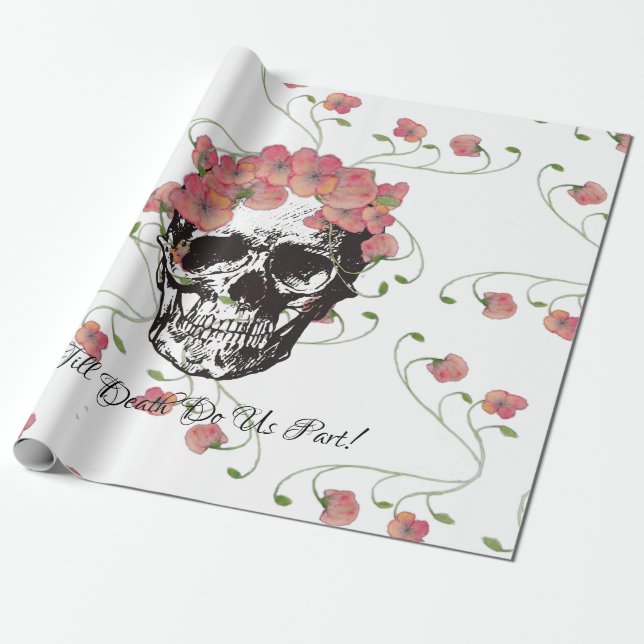 Till Death Us Do Part Wrapping Paper (Unrolled)