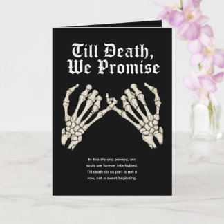  Till Death We Promise Card
