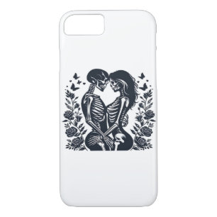 Till Death We – Skeleton Couple Gothic Design Clas Case-Mate iPhone Case