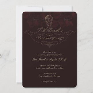Till Death Wedding Invitations
