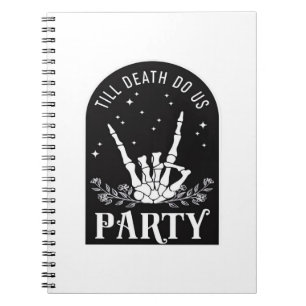 Till Do Death Us Party Bachelorette Halloween Bach Notebook