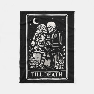 Till Government Agencyth Skeleton Couple Tarot Fleece Blanket
